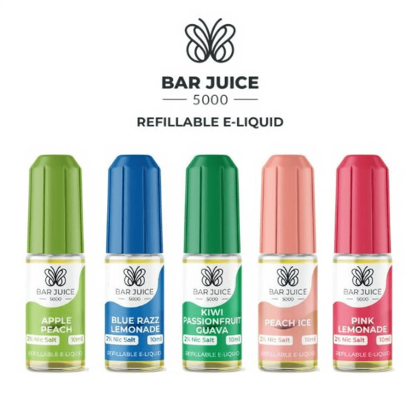 5mg vape juice Bar 5000 10ml Nic Salts Flavor Choices:Frozen Strawberry breeze mint vapes breeze Mighty Mint