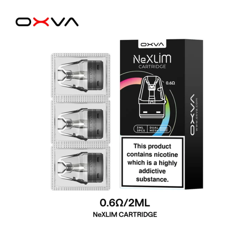 Nexlim Replacement Pods (pack of 3) / 0.6ohm XL