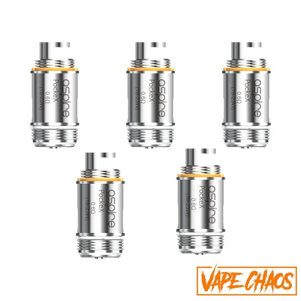 Aspire PockeX Coil (Pack Of 5) / 0.6ohm