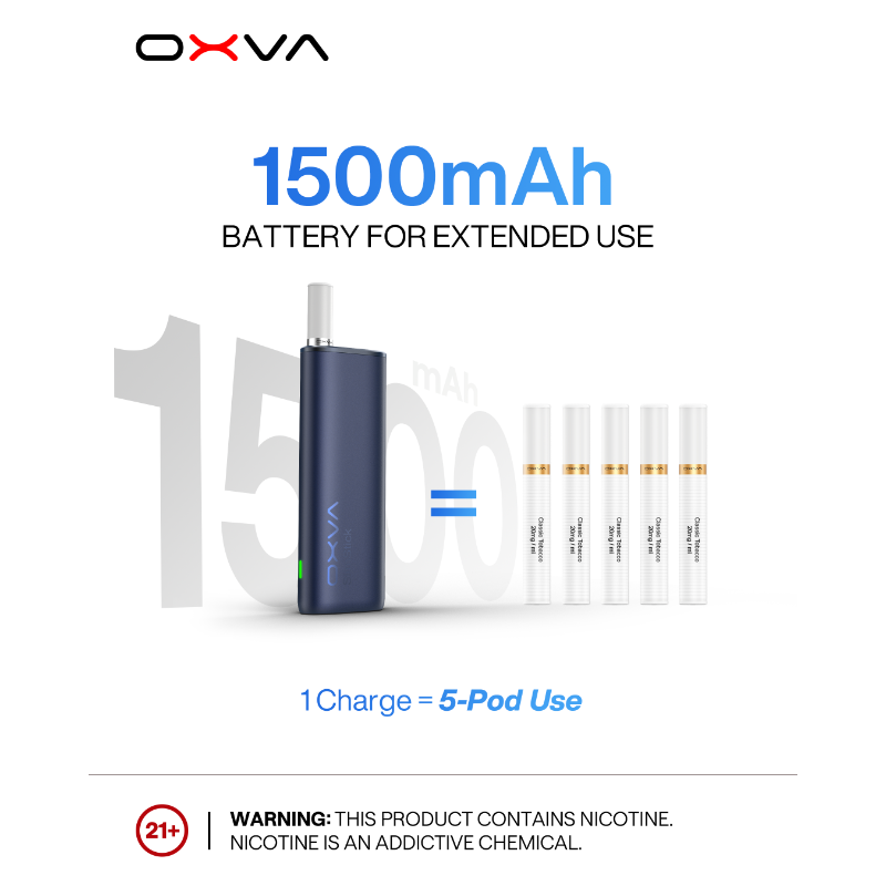 Oxva SlimStick Prefilled Pod Cartridge Kit / Black - Kiwi Passion Fruit