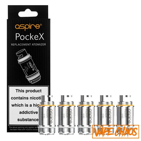 Aspire PockeX Coil (Pack Of 5) / 0.6ohm
