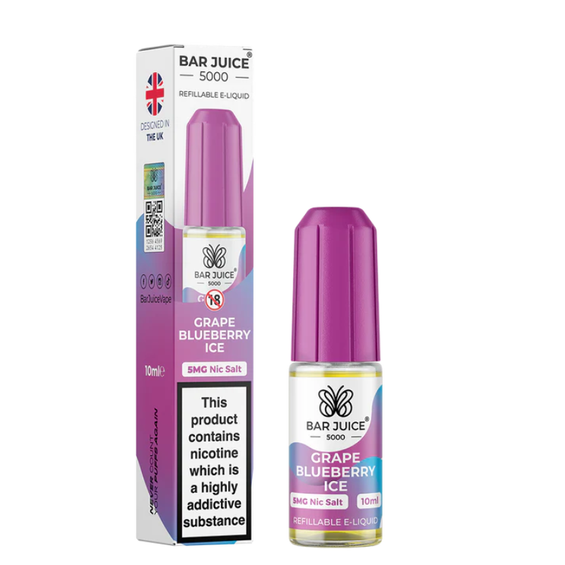 Bar Juice 5000 5mg 10ml Nic Salts / Butter Mints