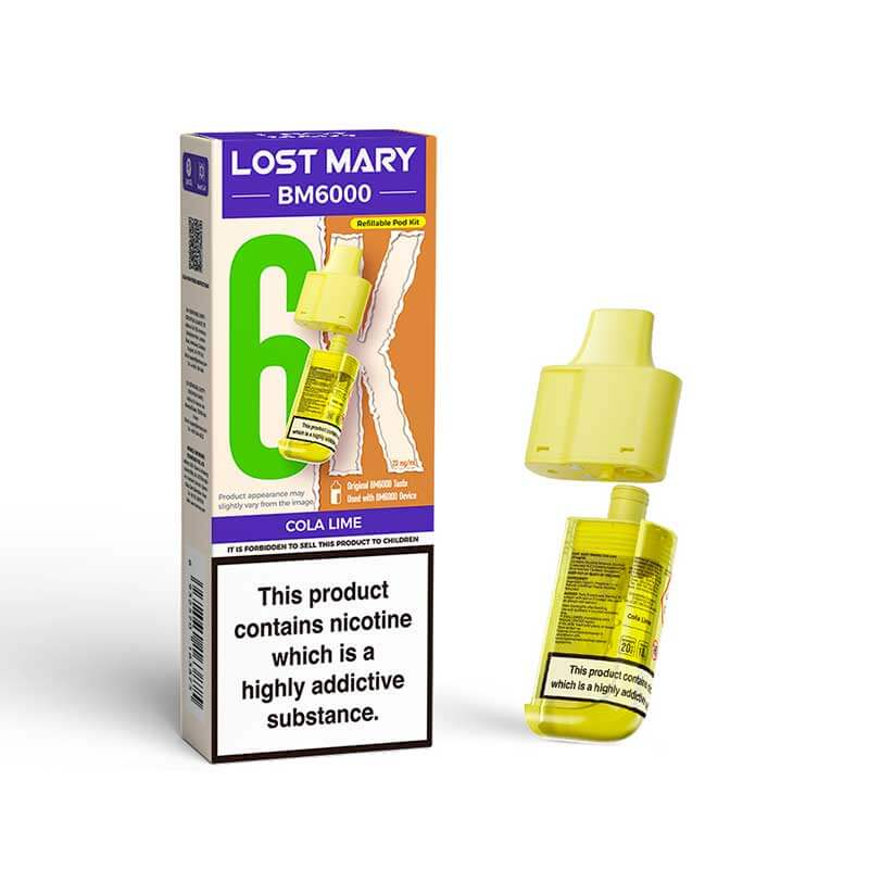 Lost Mary BM6000 Prefilled Replacement Pod 20mg / 20mg / Blackberry Ice