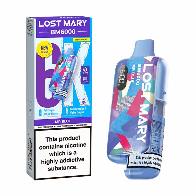 Lost Mary BM6000 Prefilled Pod Kit 20mg / 20mg / Blackberry Ice