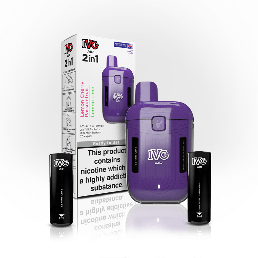 IVG Air 2-1 Prefilled Pod Kit / Black Edition