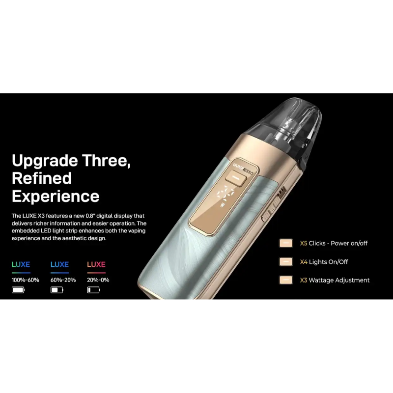 Vaporesso LUXE X3 Vape Kit / Carbon Black