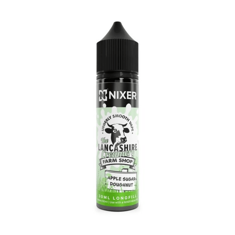 Nixer x The Lancashire Creamery 30ml Longfill / Apple Sugar Doughnut