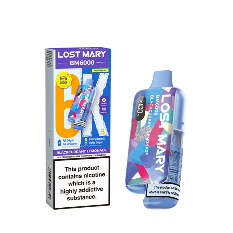 Lost Mary BM6000 Prefilled Pod Kit 20mg / 20mg / Blackberry Ice
