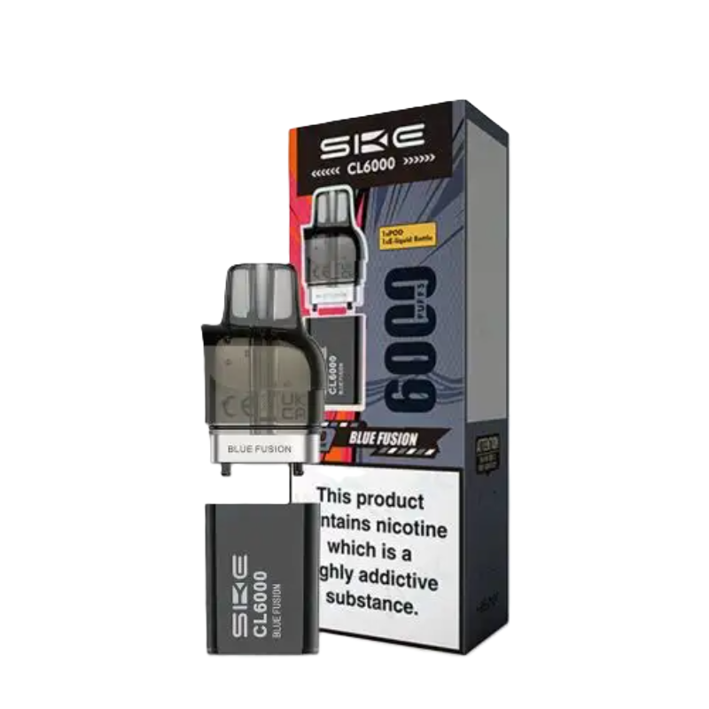 SKE Crystal CL6000 Pre-Filled Replacement Pods / Blue Razz Lemonade