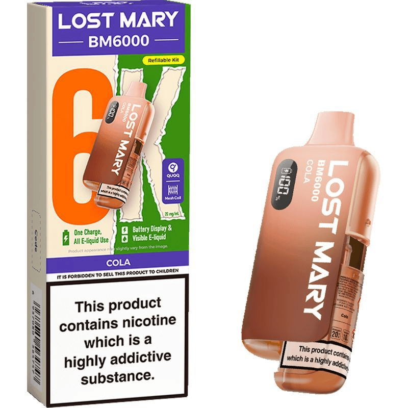 Lost Mary BM6000 Prefilled Pod Kit 20mg / 20mg / Blackberry Ice