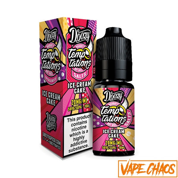 Doozy Temptations Nic Salt 10ml / Strawberry Milk / 10mg