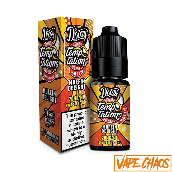 Doozy Temptations Nic Salt 10ml / Strawberry Milk / 10mg