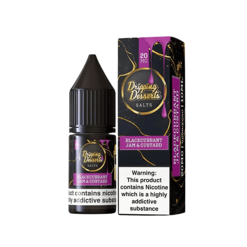 Dripping Desserts Nic Salt 10ml / Rice Pudding & Raspberry Jam / 10mg