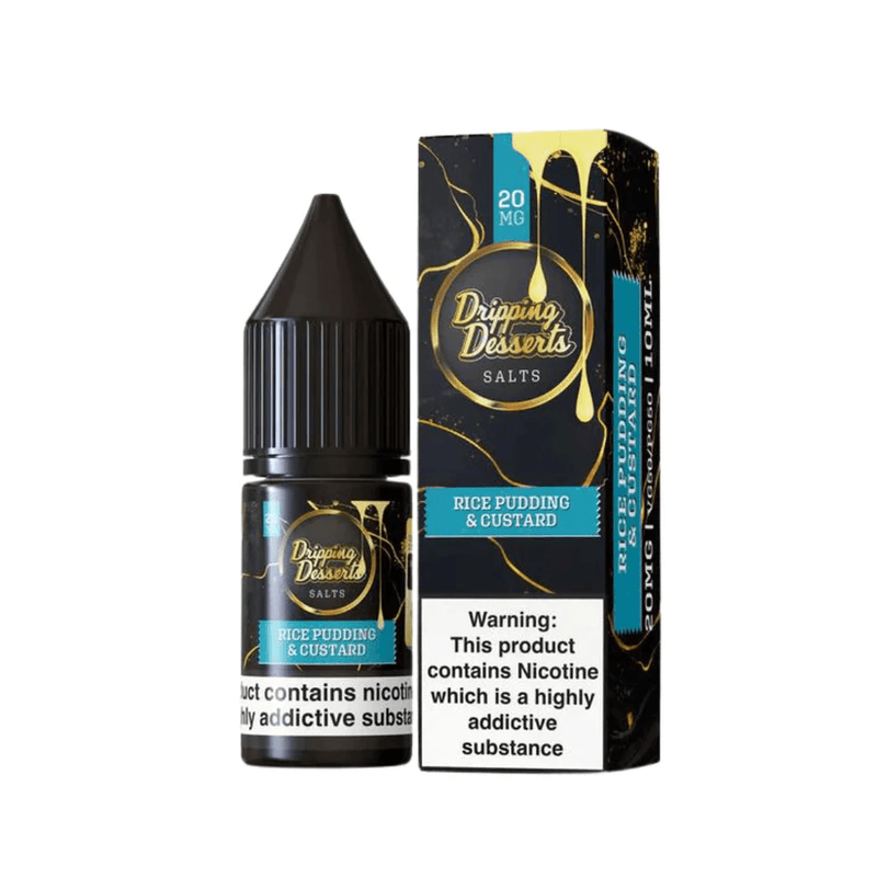 Dripping Desserts Nic Salt 10ml / Rice Pudding & Raspberry Jam / 10mg