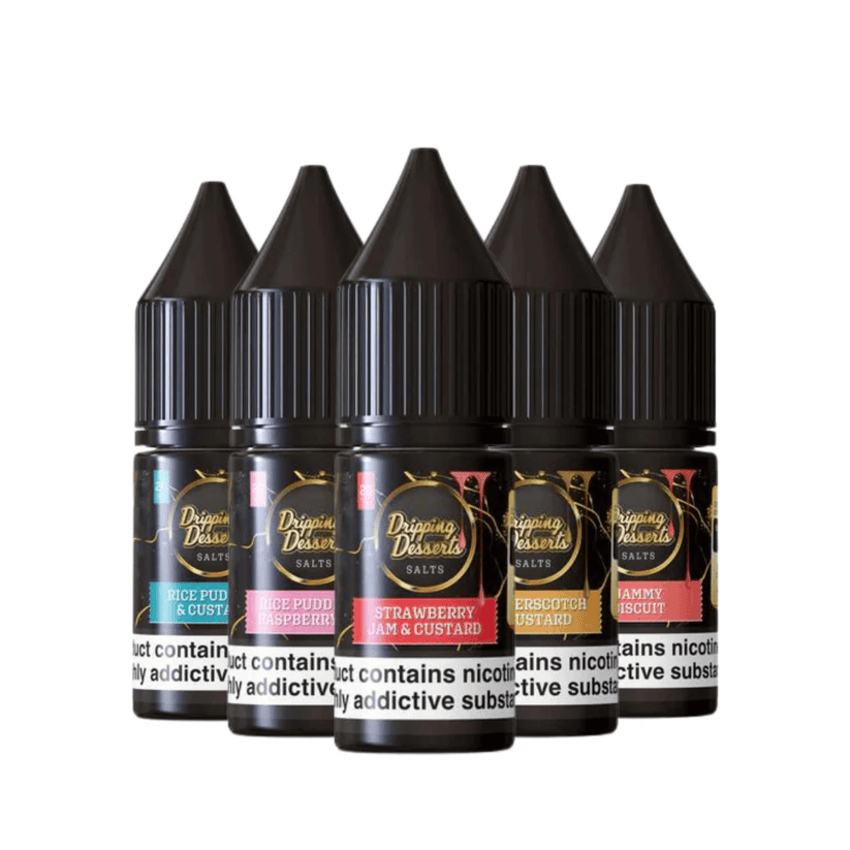 Dripping Desserts Nic Salt 10ml / Rice Pudding & Raspberry Jam / 10mg