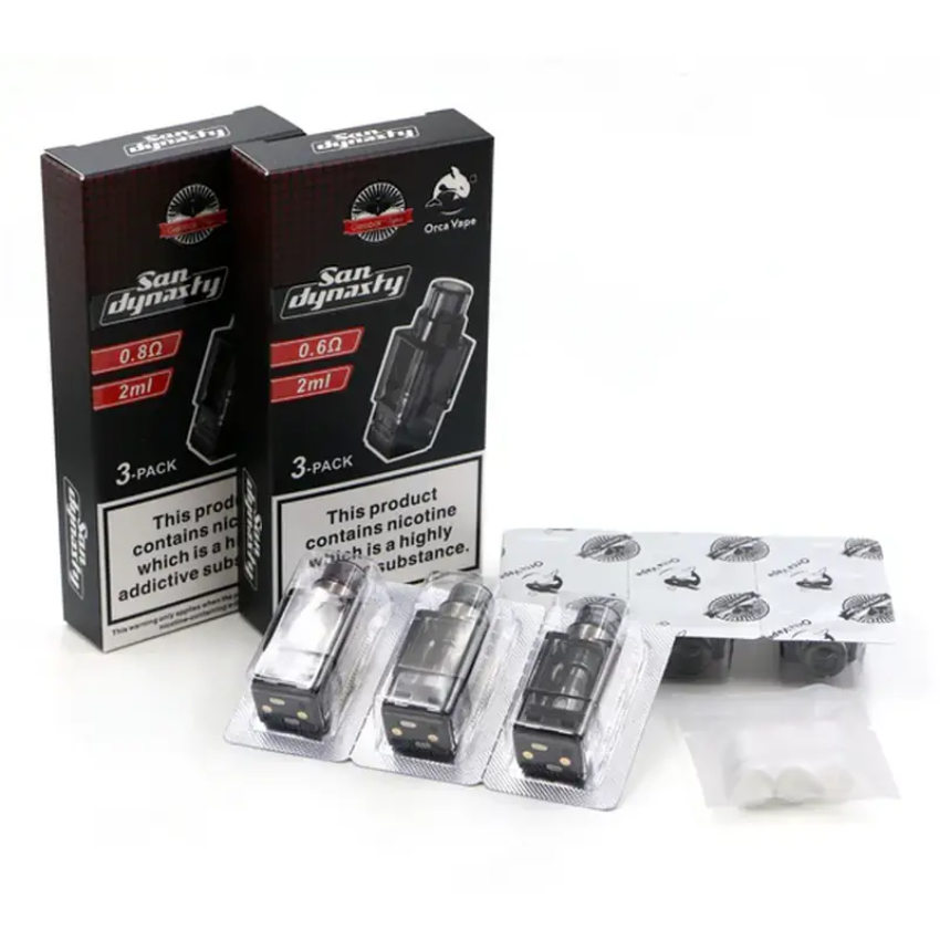Orca Vape San Dynasty Nano Replacement Pod (3 Pack)