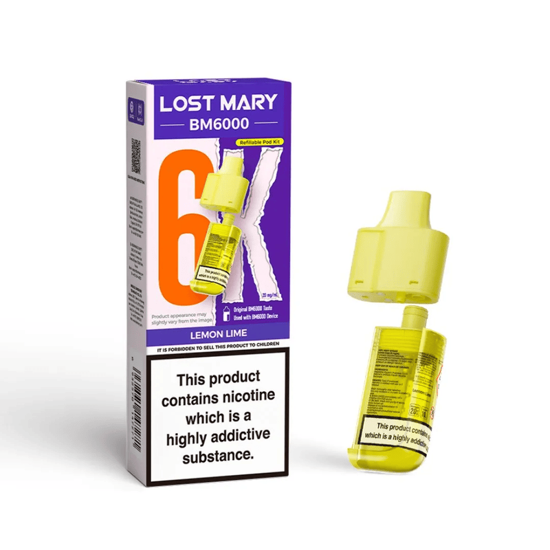 Lost Mary BM6000 Prefilled Replacement Pod 20mg / 20mg / Blackberry Ice