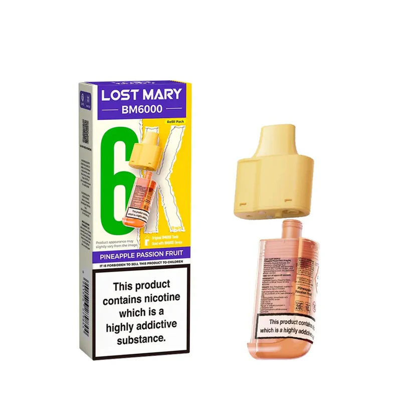 Lost Mary BM6000 Prefilled Replacement Pod 20mg / 20mg / Blackberry Ice
