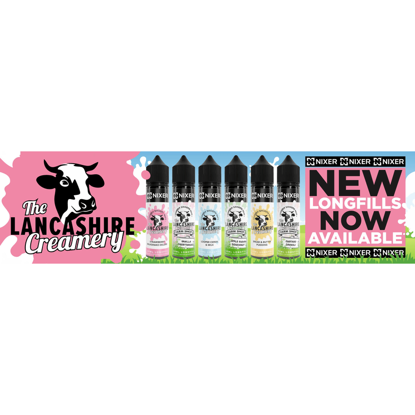 Nixer x The Lancashire Creamery 30ml Longfill / Apple Sugar Doughnut