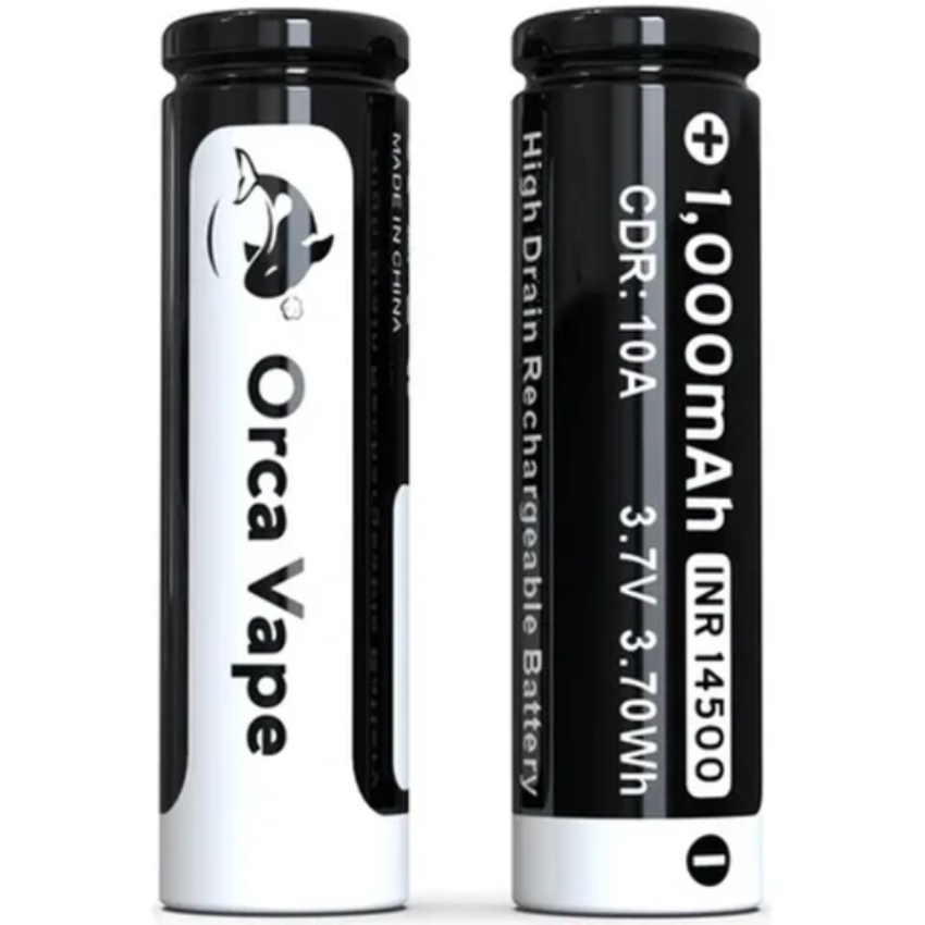 Orca Vape 14500 1000mAh Battery Twin Pack