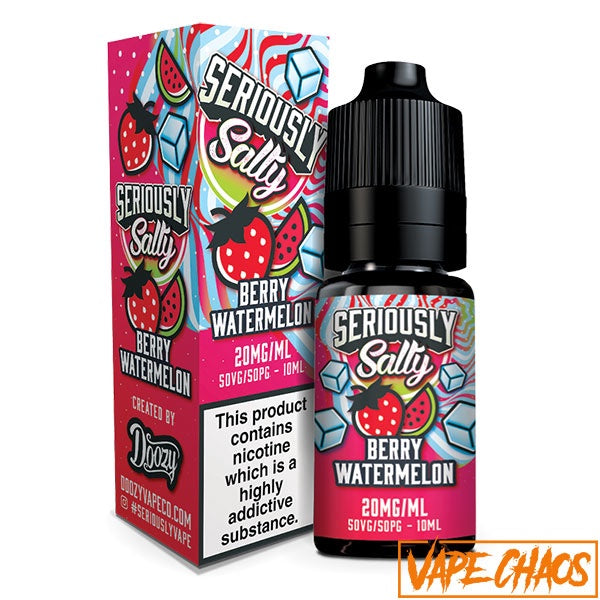 Seriously Salts 10ml Nic Salts / Seriously Salty (Berry Watermelon) / 10mg