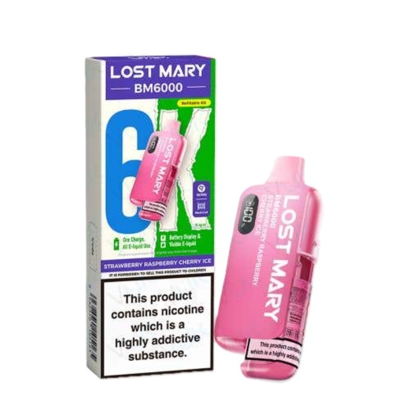 Lost Mary BM6000 Prefilled Pod Kit 20mg / 20mg / Blackberry Ice