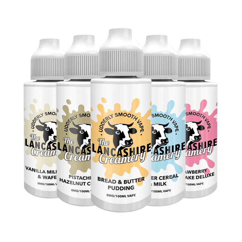 The Lancashire Creamery Shortfill 100ml 0mg / Bread & Butter Pudding
