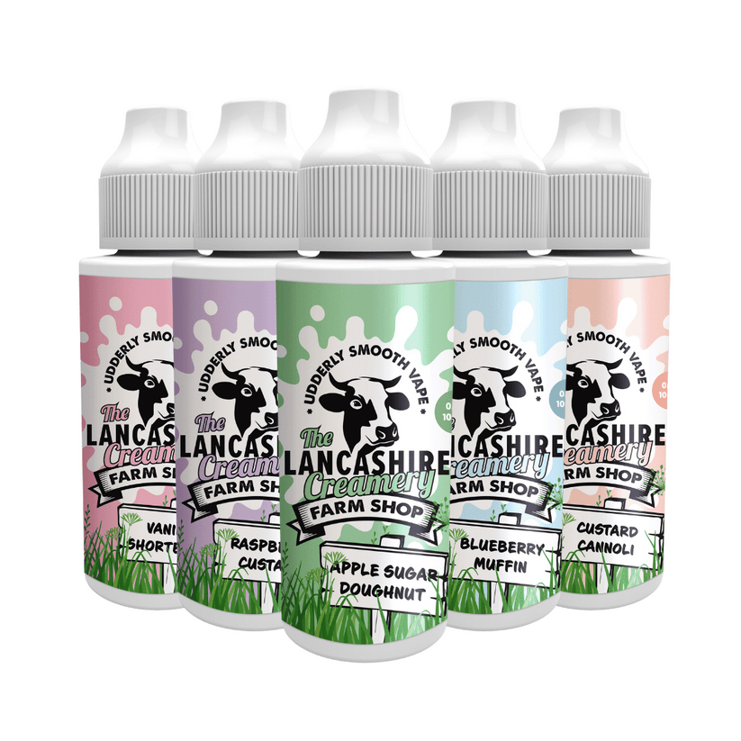 The Lancashire Creamery Shortfill 100ml 0mg / Bread & Butter Pudding