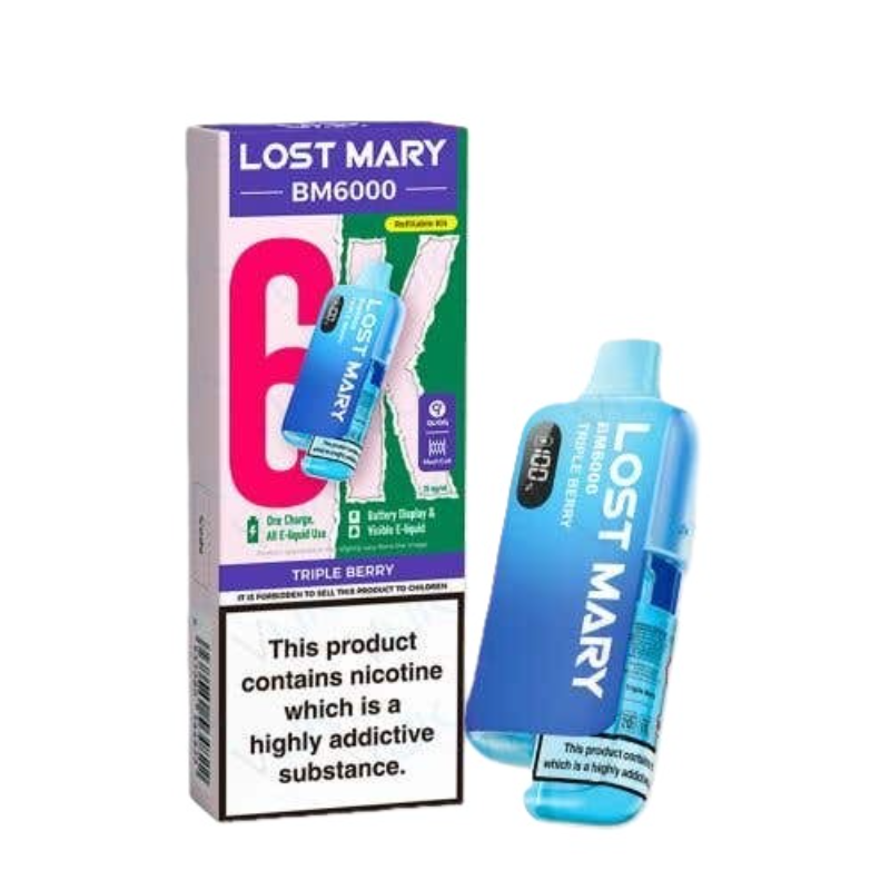 Lost Mary BM6000 Prefilled Pod Kit 20mg / 20mg / Blackberry Ice