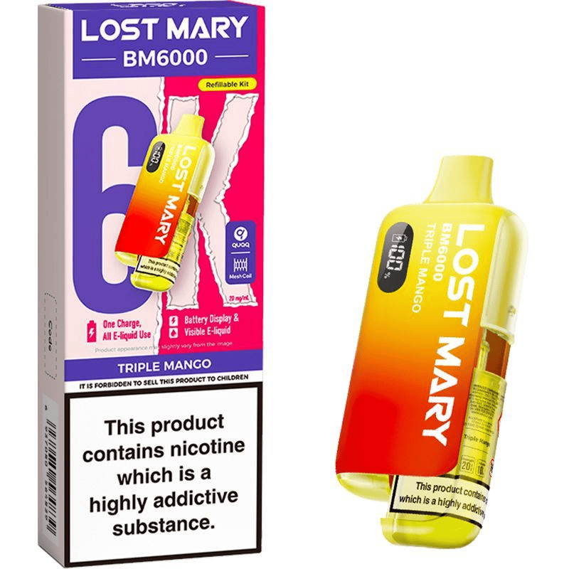 Lost Mary BM6000 Prefilled Pod Kit 20mg / 20mg / Blackberry Ice