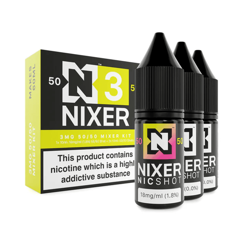 Nixer - Freebase 50/50 Mixer Kit / 3mg Freebase 50/50