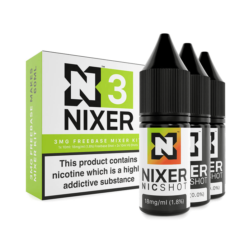 Nixer - Freebase Mixer Kit / 3mg Freebase 70/30
