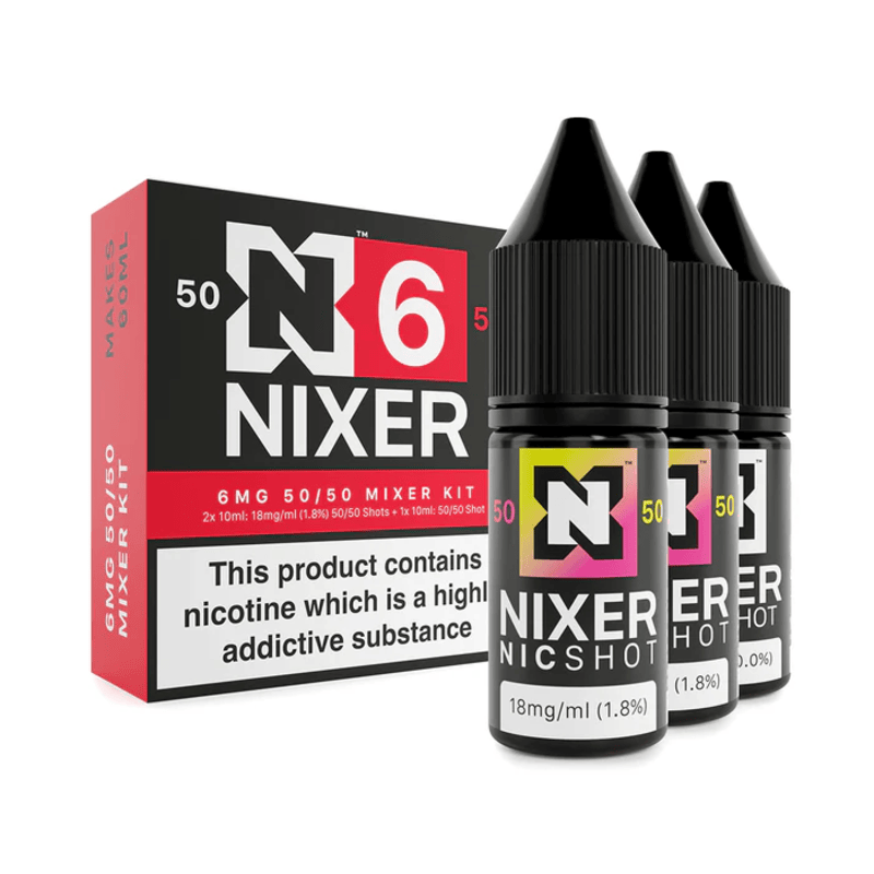 Nixer - Freebase 50/50 Mixer Kit / 3mg Freebase 50/50